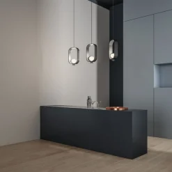 FILIPA Italienische Pendelleuchte mit Glaskugel