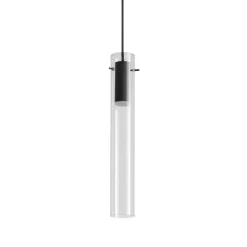 FIOLA Zylindrische Glas-Pendelleuchte