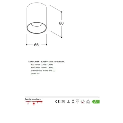 FUNNEL ON SPLASH Gerader LED Deckenspot IP54