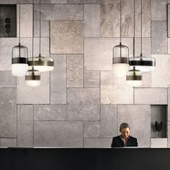 FUTURA Goße Glas-Hängeleuchte