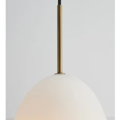 GILKA Nostalgische Pendelleuchte mit Opalglas