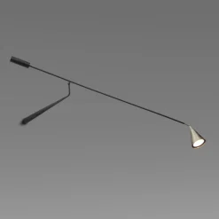 GORDON Wandleuchte mit langem Wandarm und beweglichem Schirm
