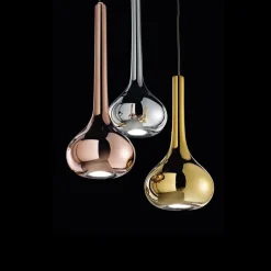 GRANDA Design Hängeleuchte in glänzend Metallic