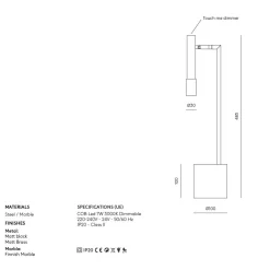 ICRO Design Tischleuchte dimmbar