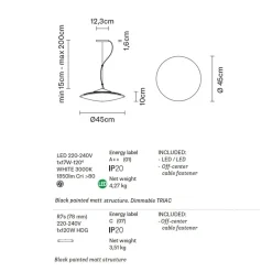 INFINITY Außergewöhnliche Glas-Hängeleuchte