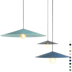 JEENA Moderne Pendelleuchte mit flachem Kegelschirm