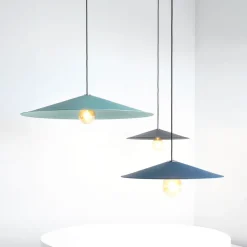 JEENA Moderne Pendelleuchte mit flachem Kegelschirm