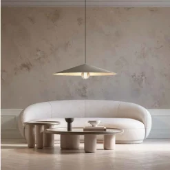 JEENA Moderne Pendelleuchte mit flachem Kegelschirm