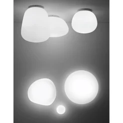 JOON Italienische Pendelleuchte mit Opalglas