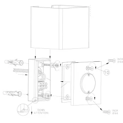 JOYA Italienische Wandleuchte Up- and Downlight