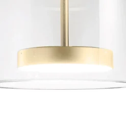 JUBE Zeitlose große LED Glaspendelleuchte aus Italien