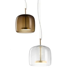 JUBE Zeitlose LED Glaspendelleuchte aus Italien Ø 26 cm