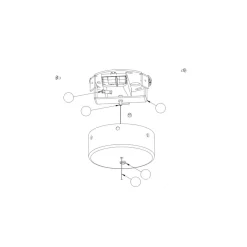 JUBE Zeitlose LED Glaspendelleuchte aus Italien Ø 18 cm
