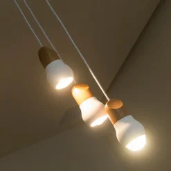 KALEBAS Design Pendelleuchte mit Eichenholz