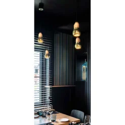 KALEBAS Design Pendelleuchte mit Eichenholz