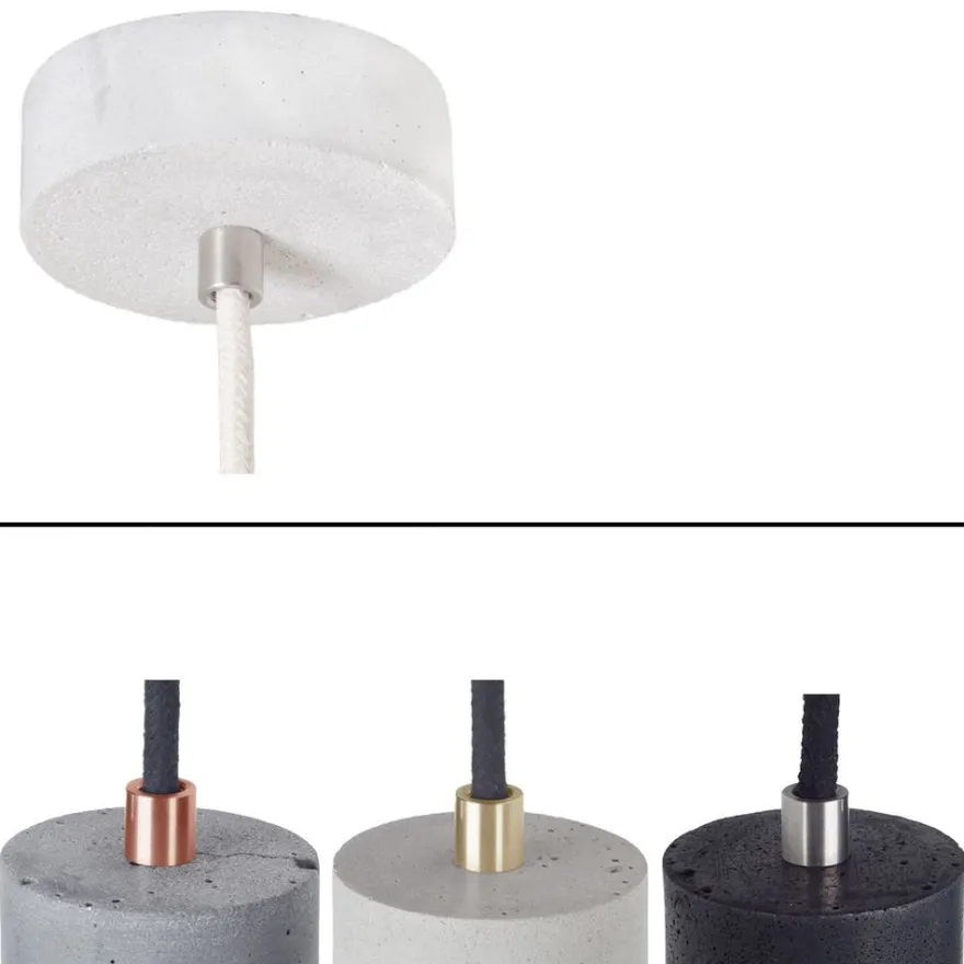 KNALLA SIMPLE Zylindrisches Beton Lampenpendel