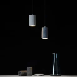 KNALLA SIMPLE Zylindrisches Beton Lampenpendel
