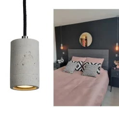 KNALLA SIMPLE Zylindrisches Beton Lampenpendel