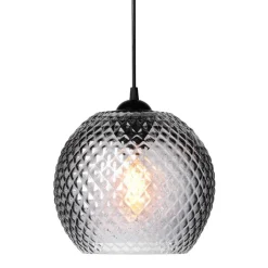 KNAP BALL Pendelleuchte aus gepresstem Glas Ø 22 cm