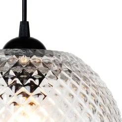 KNAP BALL Pendelleuchte aus gepresstem Glas Ø 22 cm