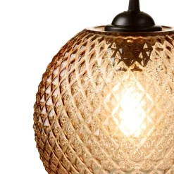 KNAP BALL Pendelleuchte aus gepresstem Glas Ø 22 cm