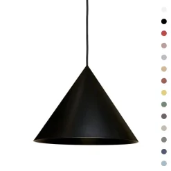 KONKO LIGHT Farbige Pendelleuchte in Kegelform