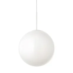 KUGEL LED Pendelleuchte aus mattem Opalglas