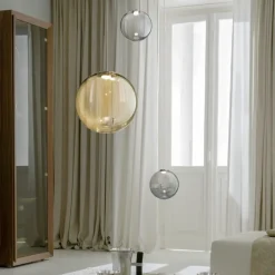 LABELL Glas-Pendelleuchte einzeln Ø 30 cm