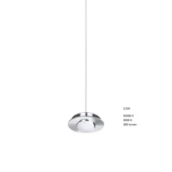 LABELL Glas-Pendelleuchte einzeln Ø 15 cm