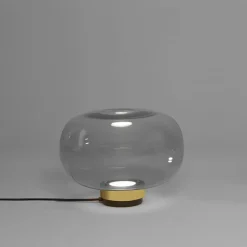 LEGÈR Glas-Tischleuchte mit LED in zwei Größen