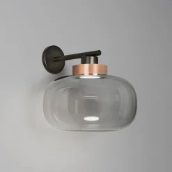 LEGÈR Glas-Wandleuchte mit LED in zwei Größen