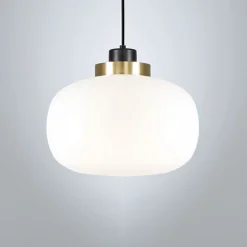 LEGÈR Opalglas-Pendelleuchte mit LED