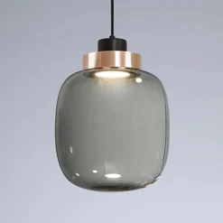 LEGÈR Rauchglas-Pendelleuchte mit LED