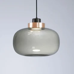 LEGÈR Rauchglas-Pendelleuchte mit LED