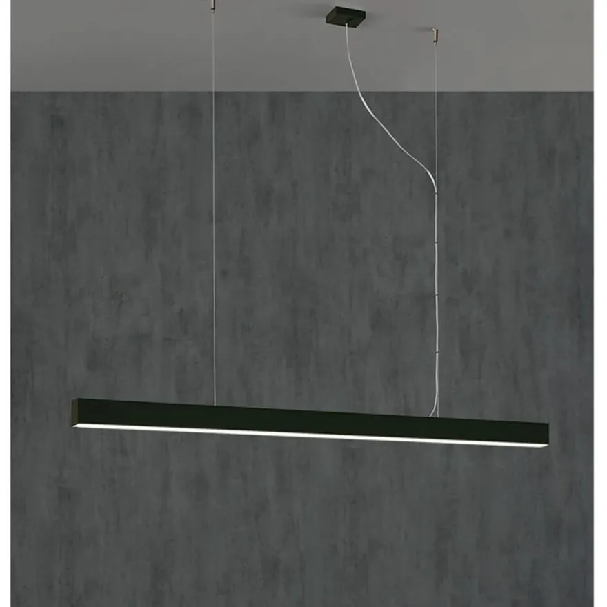 LINEA Lange schmale LED Linien-Pendelleuchte