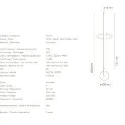 LINES VERTICAL Lange Design-Wandlampe
