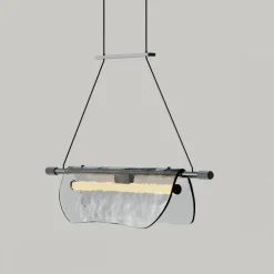 LISA Moderne Pendelleuchte mit besonderem Glasschirm