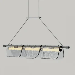 LISA Moderne Pendelleuchte mit besonderem Glasschirm