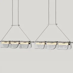 LISA Moderne Pendelleuchte mit besonderem Glasschirm