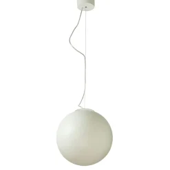 LUNA Mond-Leuchte aus weißem Kunstharz