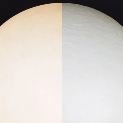 LUNA Mond-Leuchte aus weißem Kunstharz