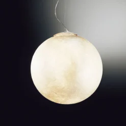 LUNA Mond-Leuchte aus weißem Kunstharz in vier Größen