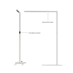 LUXN Büro-Stehleuchte mit Up&Down Light