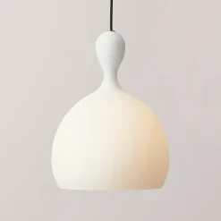 LYRIC Opalglas Pendelleuchte organisch