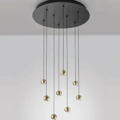MAGNETIC Moderne LED Hängeleuchte mit 8 Pendeln