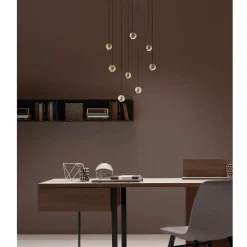 MAGNETIC Moderne LED Hängeleuchte mit 8 Pendeln