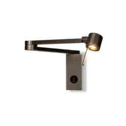 MANHATTEN Wandleuchte mit flexiblen Wandarm in Bronze