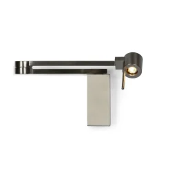 MANHATTEN Wandleuchte mit flexiblen Wandarm in Nickel