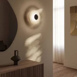 MARBLE Flache Wandleuchte Marmor-Alabaster