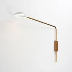 META Ausleger-Wandleuchte mit drehbarem LED Ring